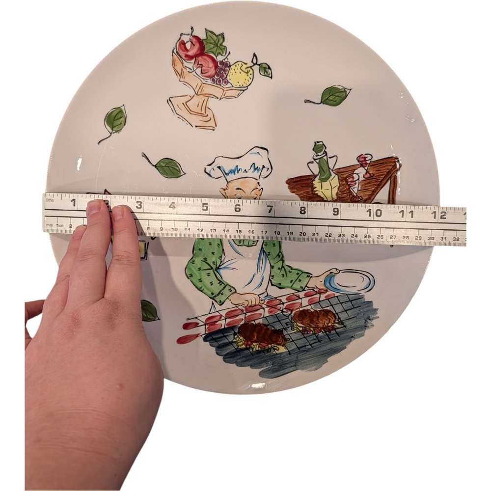Vintage Eagle Brand Ironstone Japan 12" Chef BBQ Serving Plate Platter - Picture 3 of 5